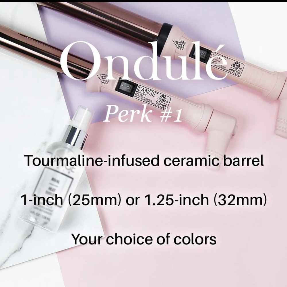 New L’ANGE 25MM Titanium Curling Wand Ondulé - Picture 7 of 11